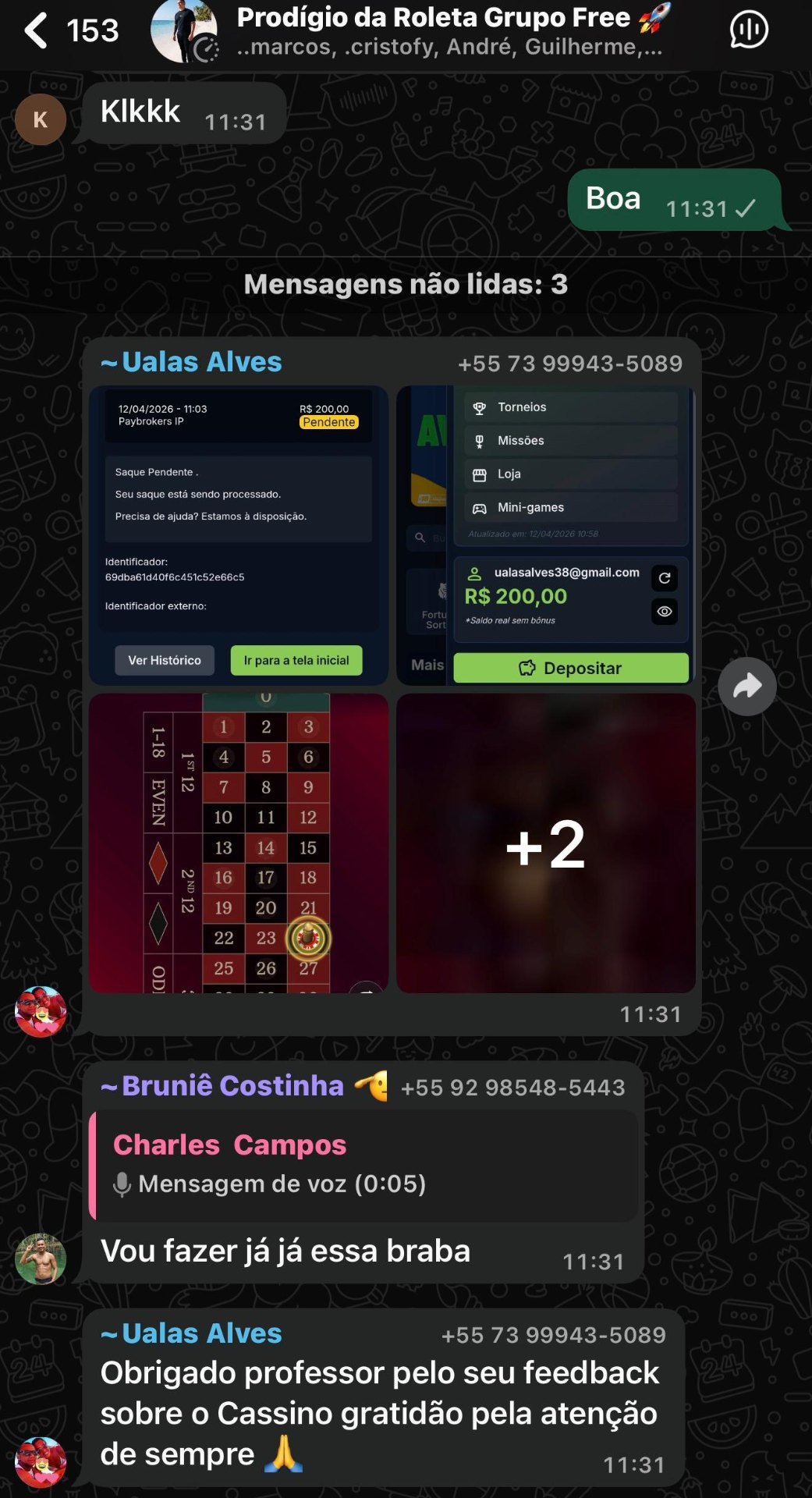 Prova 2 de aluno operando ao vivo