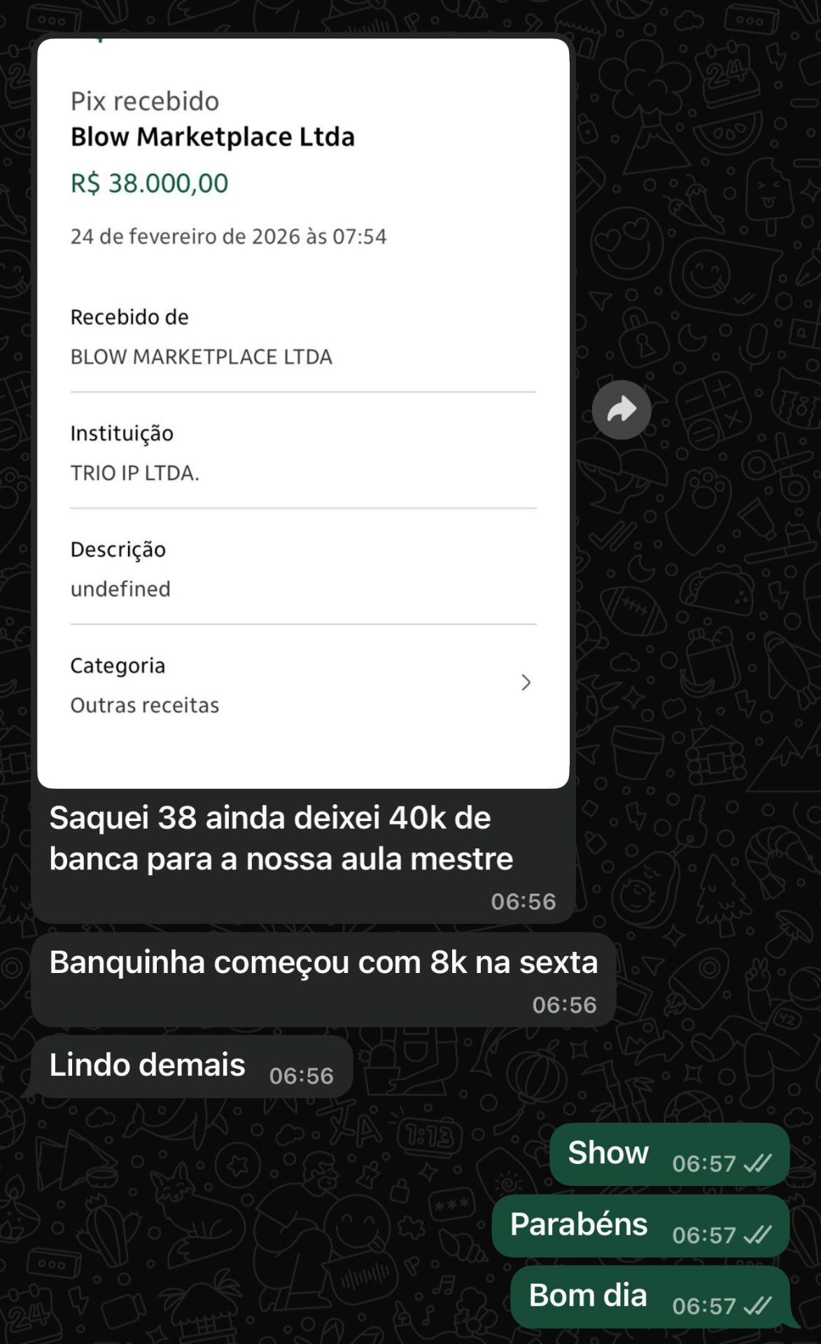 Prova 4 de aluno operando ao vivo