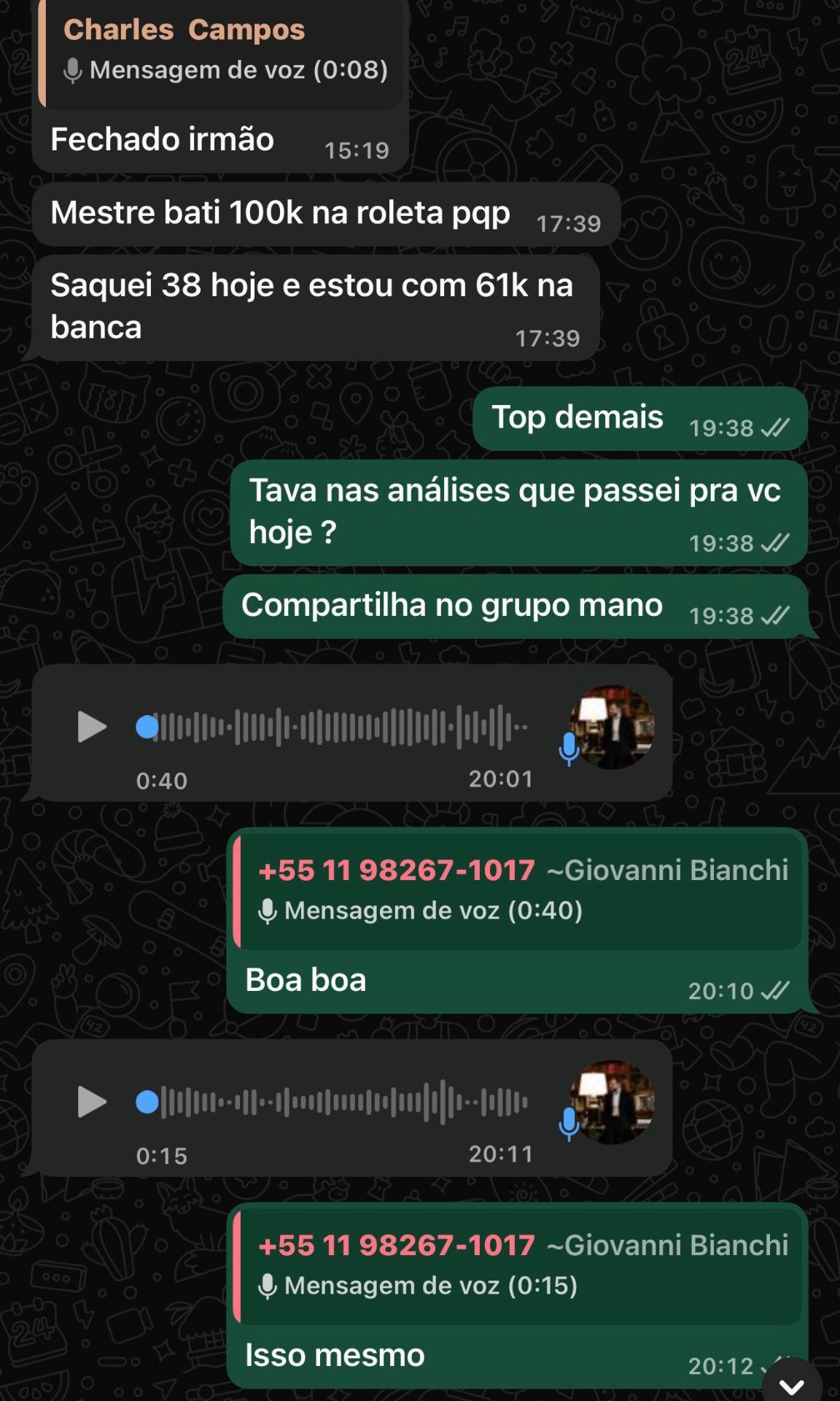 Prova 5 de aluno operando ao vivo